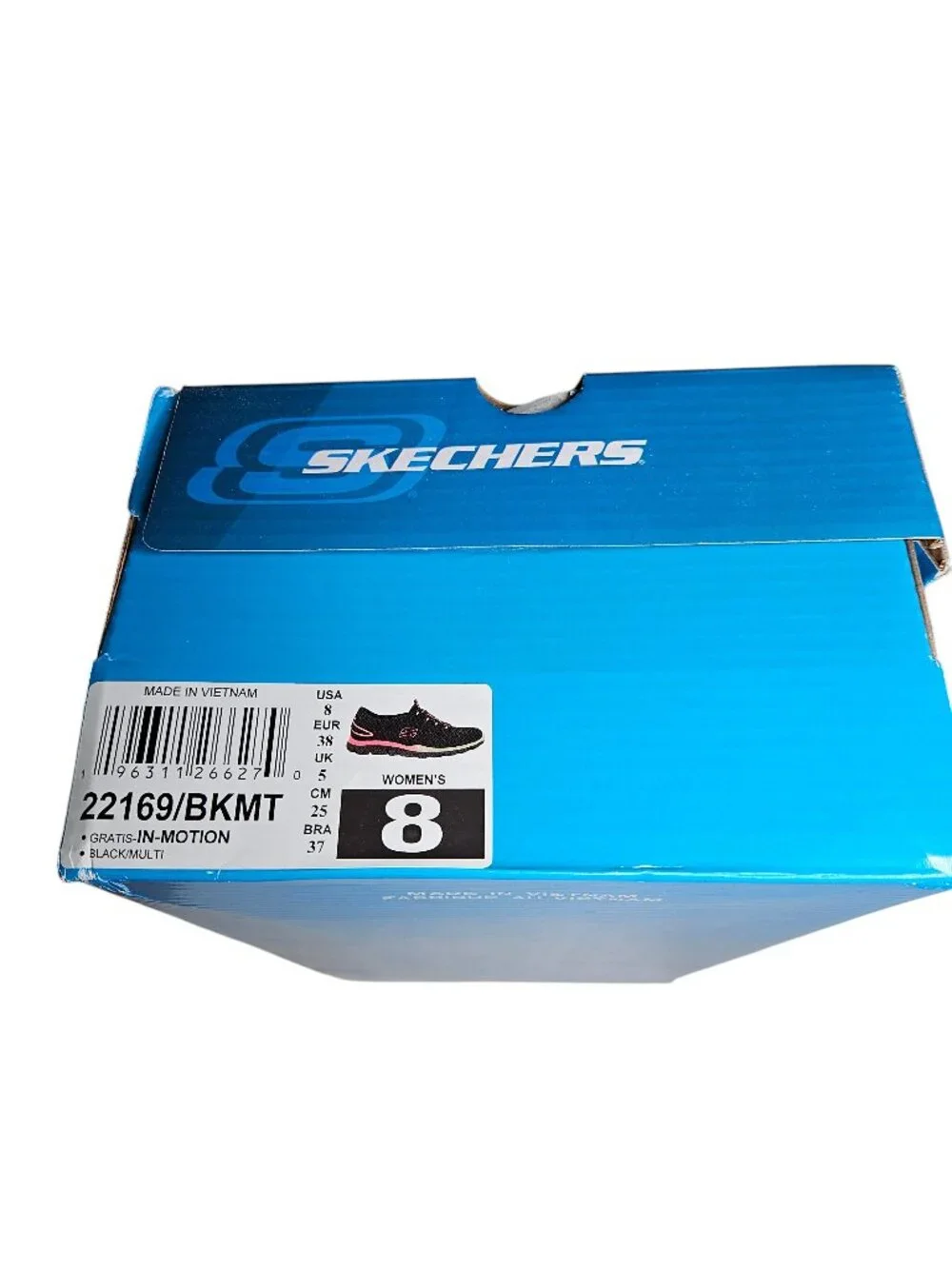 Skechers Women's Gratis in Motion Fashion Sneaker, Black Multi, 8M, New in Box